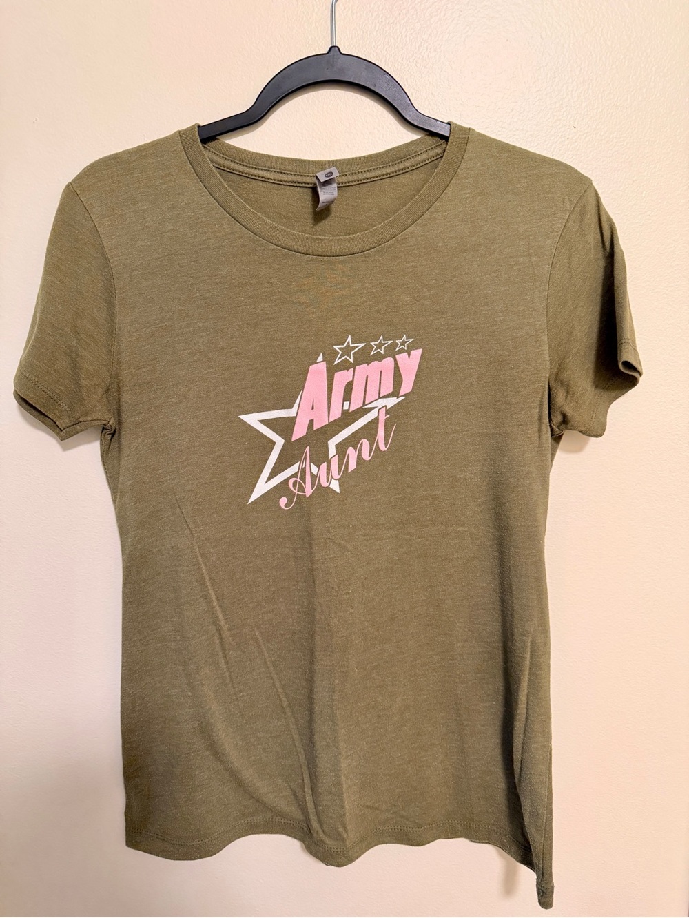Army Aunt Olive Green Graphic Tee